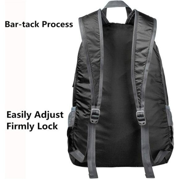 Lightweight Foldable Backpack 20L Packable Hiking Travel Daypack Unisex - Picture 5 of 7